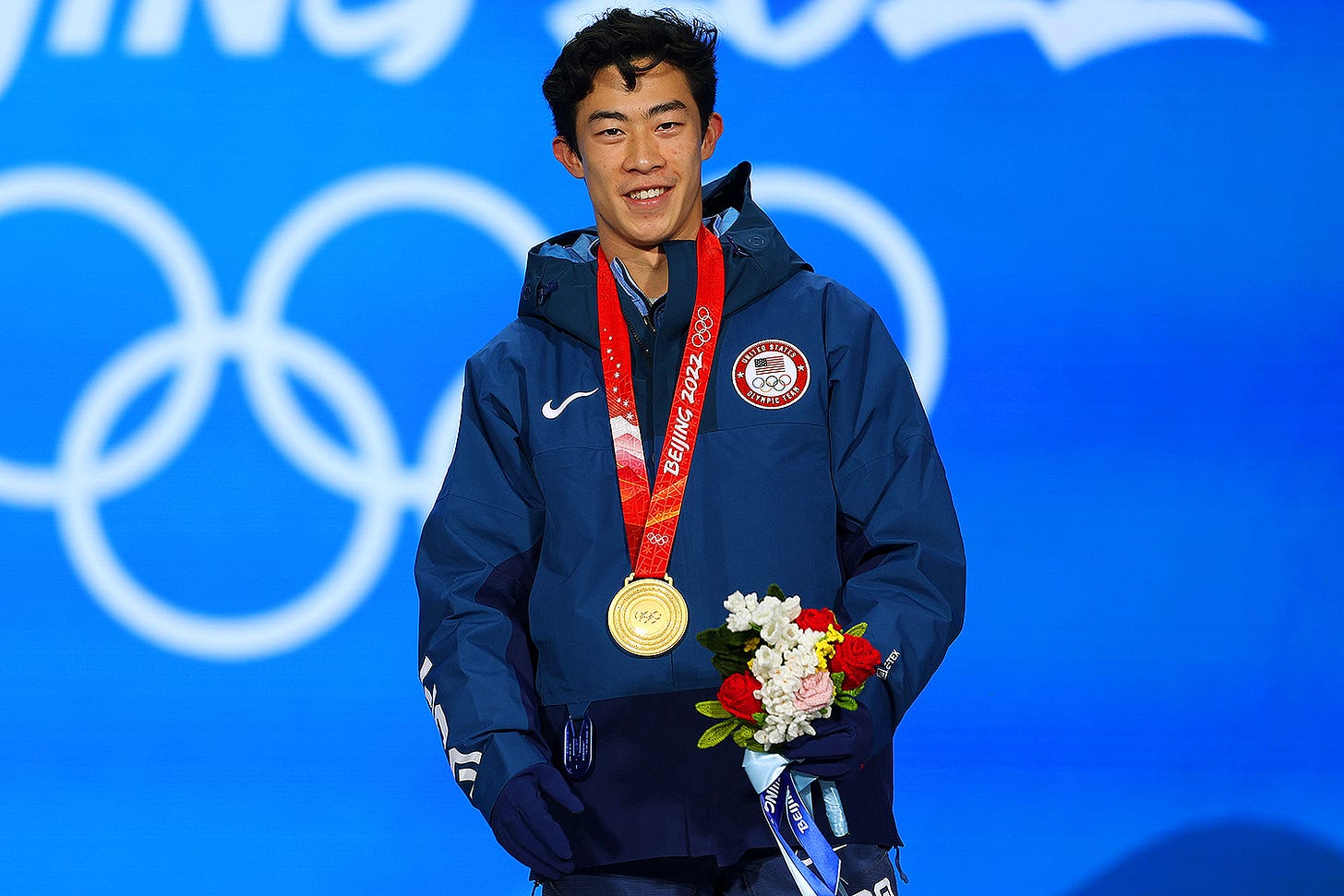 Nathan Chen Takes Gold in Men&#39;s Figure Skating, Praises Mom for Support |  PEOPLE.com
