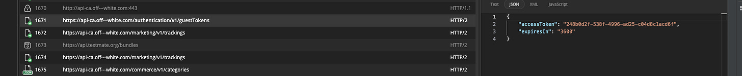 API call to get the Bearer Token API call to get the Bearer Token