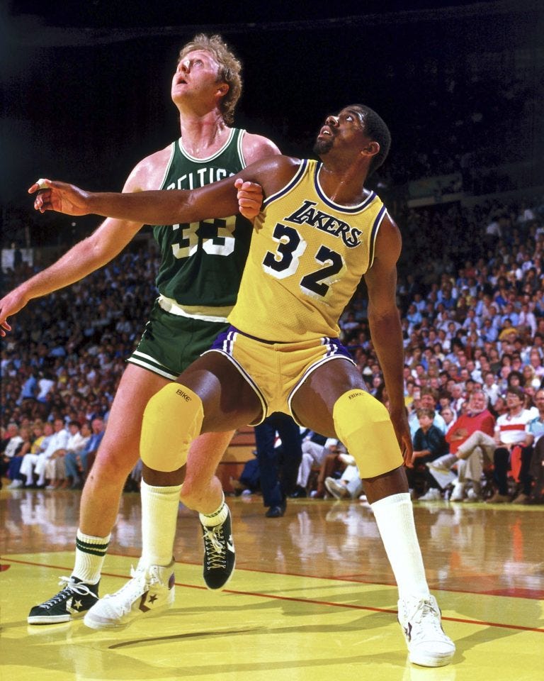 Larry Bird and Magic Johnson Battle - Boston Celtics History Larry Bird and Magic Johnson Battle - Boston Celtics History