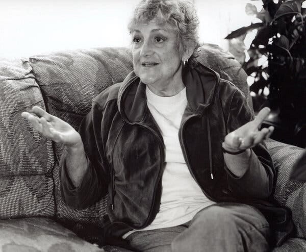 Madeline Davis in 2004. A longtime campaigner for gay rights, she made history at the 1972 Democratic National Convention.