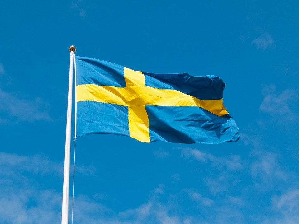 Sweden, Flag, Swedish Flag, Sky