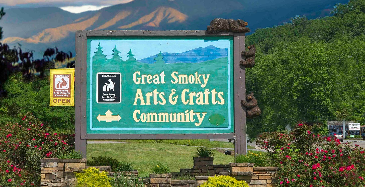 Community Map - Great Smoky Arts & Crafts Community