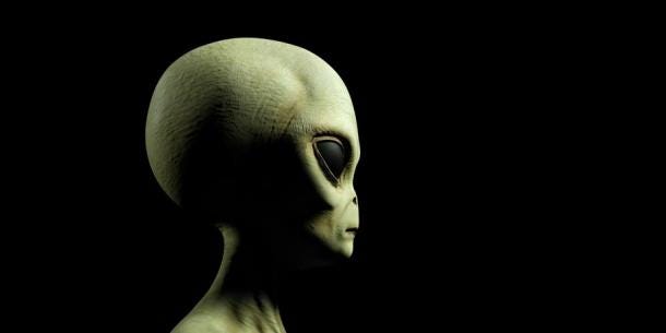 Illustration of an alien extraterrestrial. (Sasa Kadrijevic / Adobe Stock)