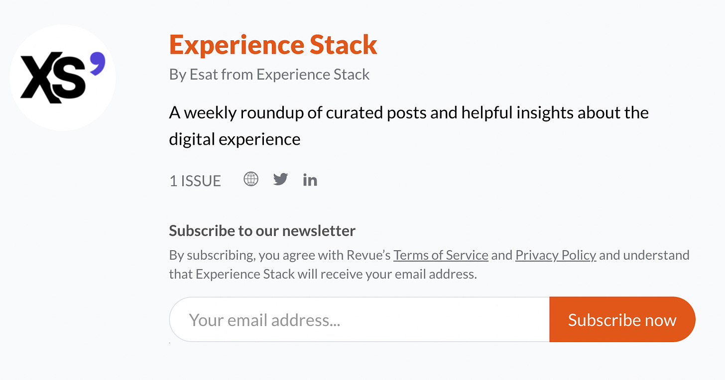 Experience Stack Newsletter