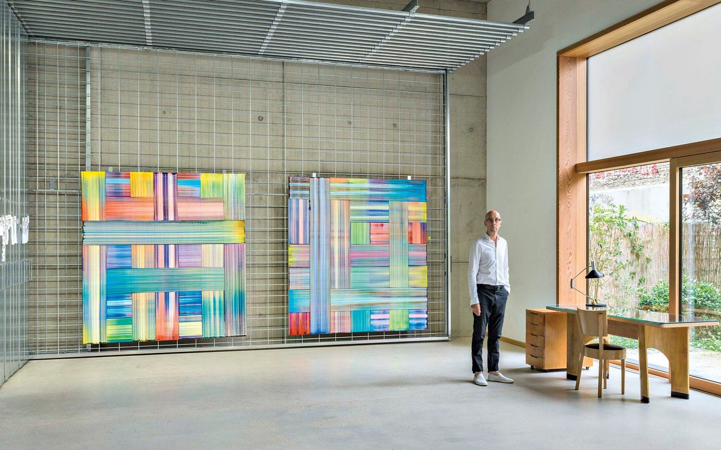 Inside Bernard Frize's Minimalist Studio in Berlin - Galerie