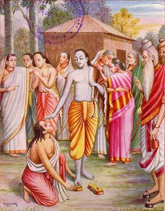 Rama and Bharata and Rama's Sandals (Paduka) Story from Ramayana