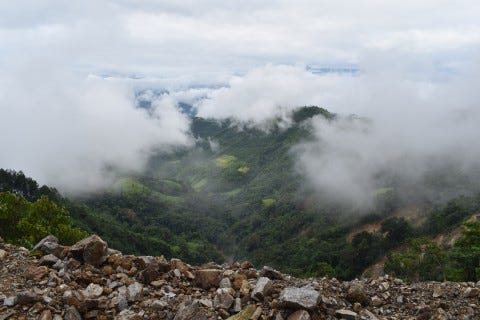 Cloudy scenes on the way to Sin Ho. Photo: Stuart McDonald