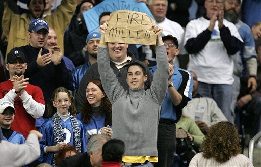 Photo from a 2005 Detroit Lions loss. The story still applies in 2006. (AP Photo/Paul Sancya)