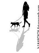 Image result for cat on a leash cartoon image