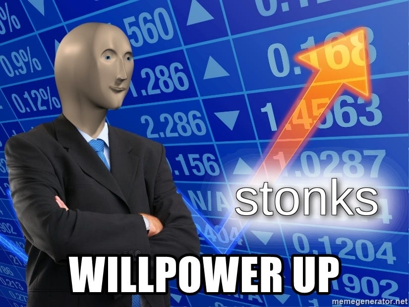 Stonks template - Willpower Up