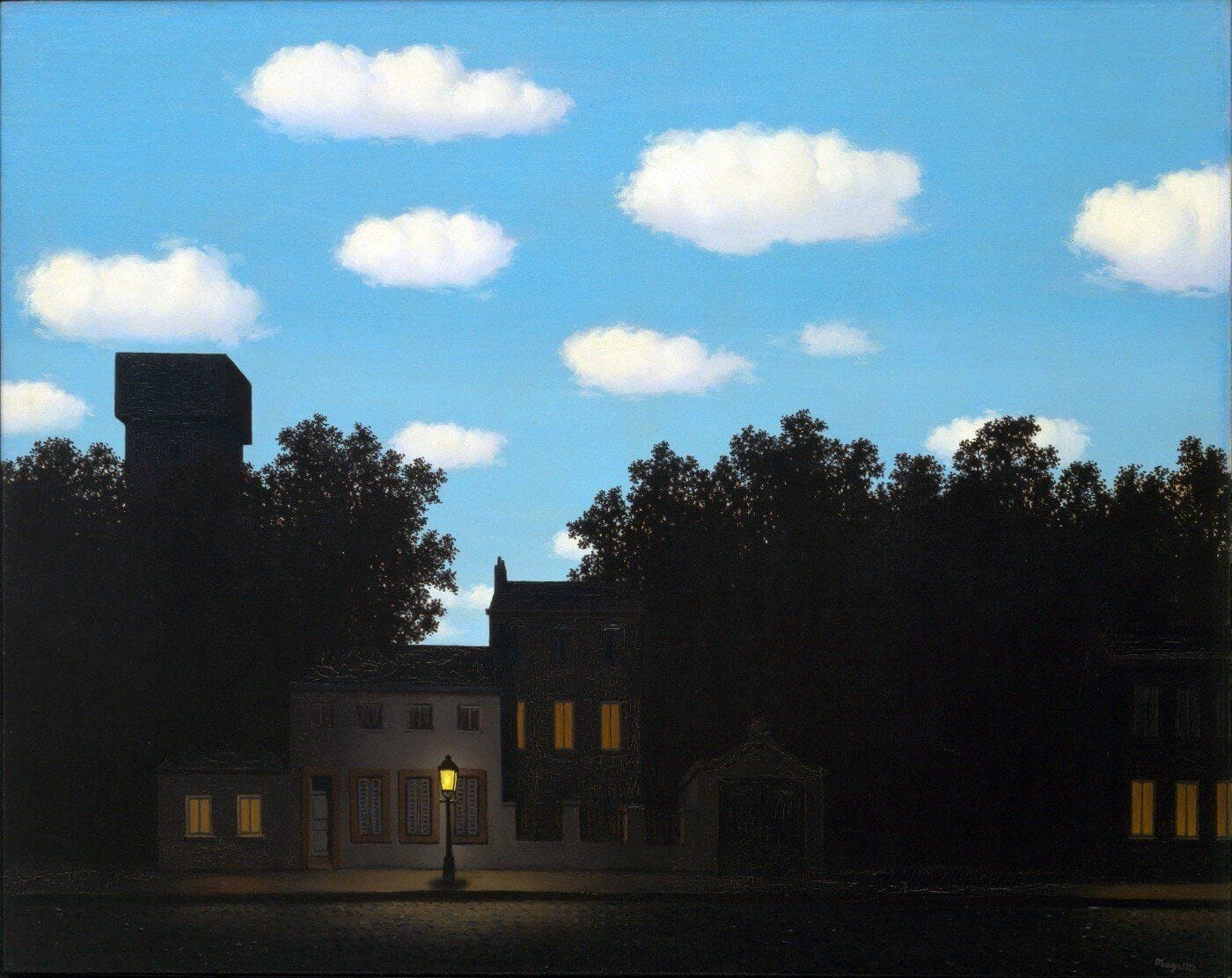 L'Empire des Lumieres (Empire of the Lights) - Version 2 | Magritte  paintings, Rene magritte, Magritte art