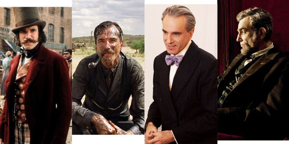 The different roles of Daniel-Day Lewis