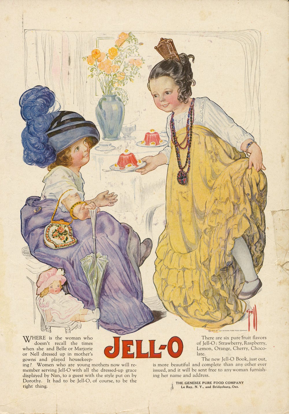 Rose O'Neill, Jell-O ad. 1920