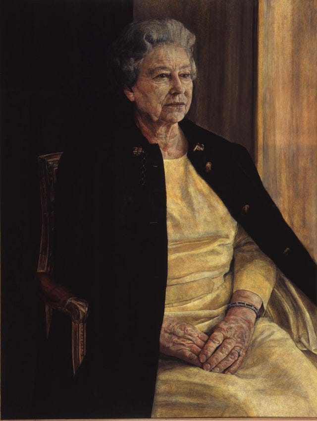 H M The Queen  by Antony Williams RP. Winner of the Ondaatje Prize for Portraiture, Royal Society of Portrait Painters 1995