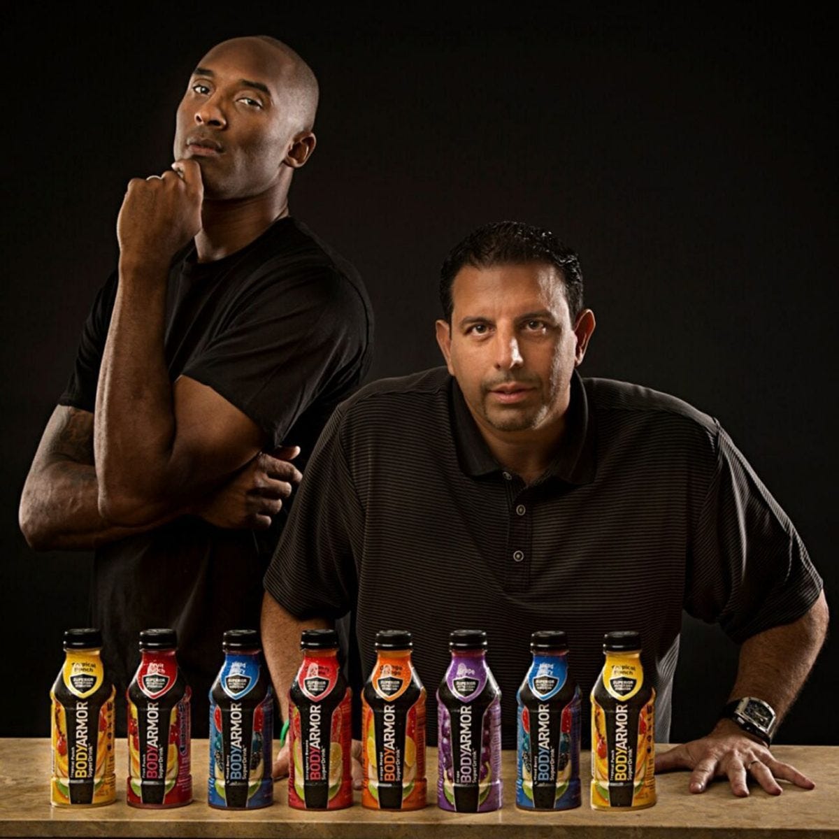 Kobe and Mike Repole (Bodyarmor co-founder)