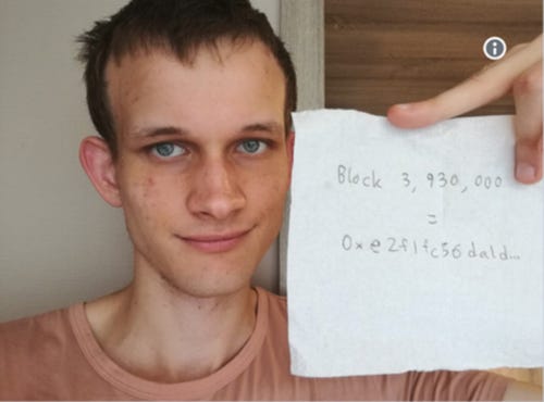 A photo of Vitalik from beyond the afterlife.