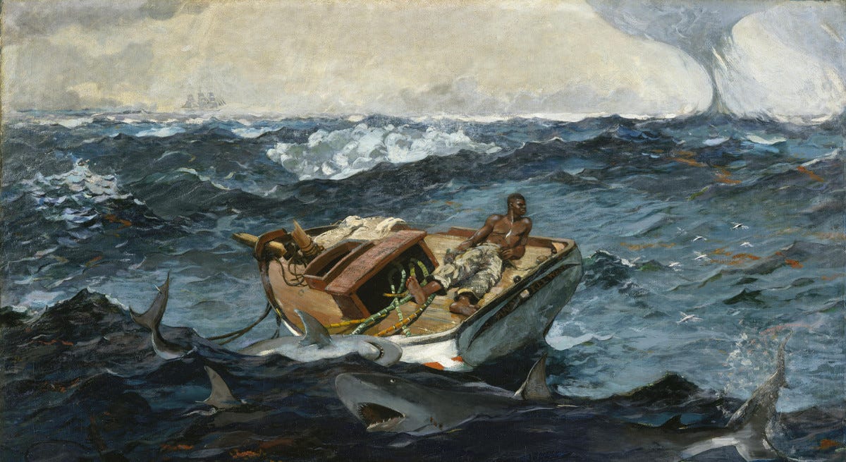 image of the painting The Gulf Stream by Winslow Homer