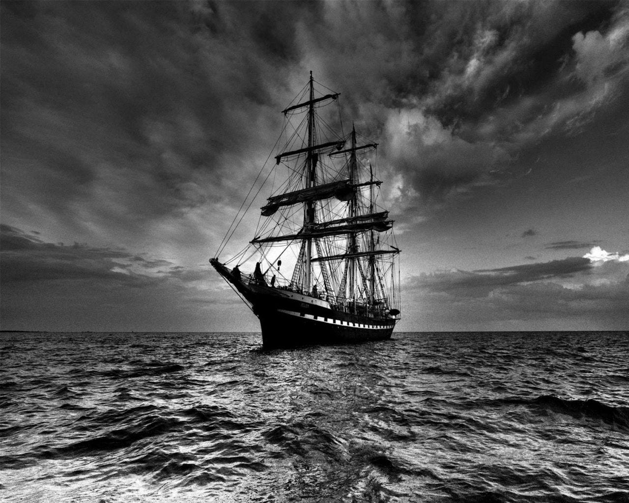 Black and White Ship Wallpapers - Top Free Black and White ...