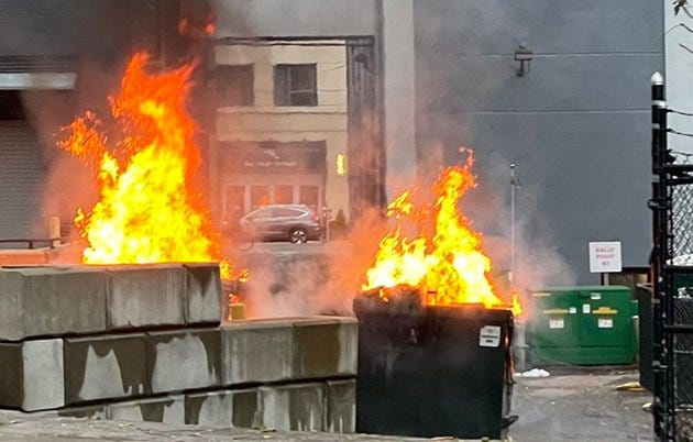 One dumpster fire isn't enough to define 2020 | Universal Hub