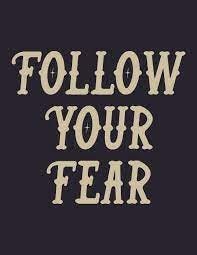Follow Your Fear Quote Art/ Wall Art Inspirational Quote Home - Etsy