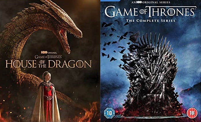 The Game of Thrones vs House of the Dragon