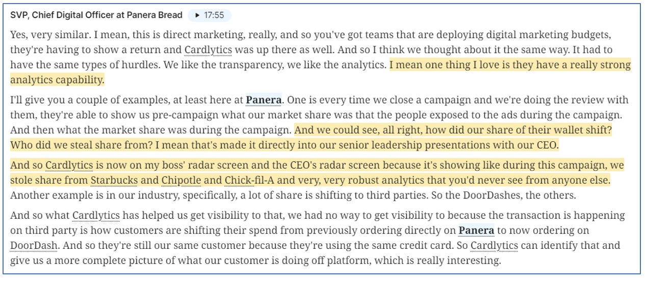 Cardlytics $CDLX: Thoughts Following Q1 2022 Earnings and Price Decline, Austin Swanson, Swany407, Discussions on BofA, Cloud, Bank Improvements, More Spend by Banks, Solving the Attribution Problem, CDLX Insights, Self-Service Update and Scalability, Dosh Partners and Marquee Partner, and more.