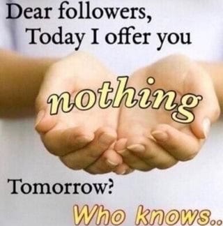 Ear followers, Today I offer you Tomorrow? - iFunny :)