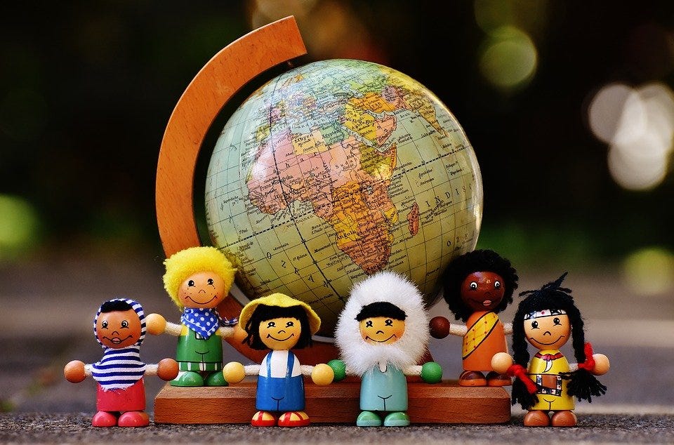Different Nationalities, Children, People, Globe