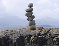 A precarious pile of rocks