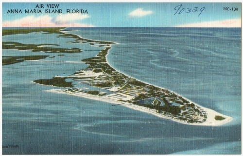 Aerial View of Anna Maria Florida