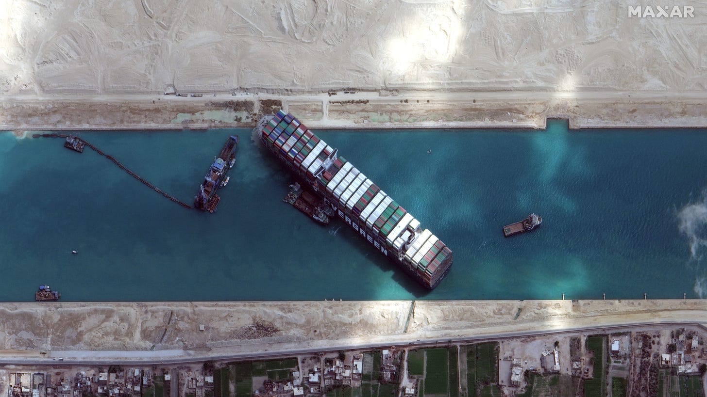 Suez Canal: Ship refloated as workers resume pulling operations