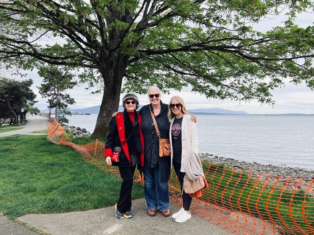 Photo of Valerie Day, Kerstin Martin, Angie Mizzell at Boulevard Park in Bellingham, WA.