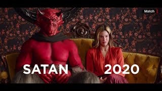 Match ad features a devil meeting '2020' - YouTube