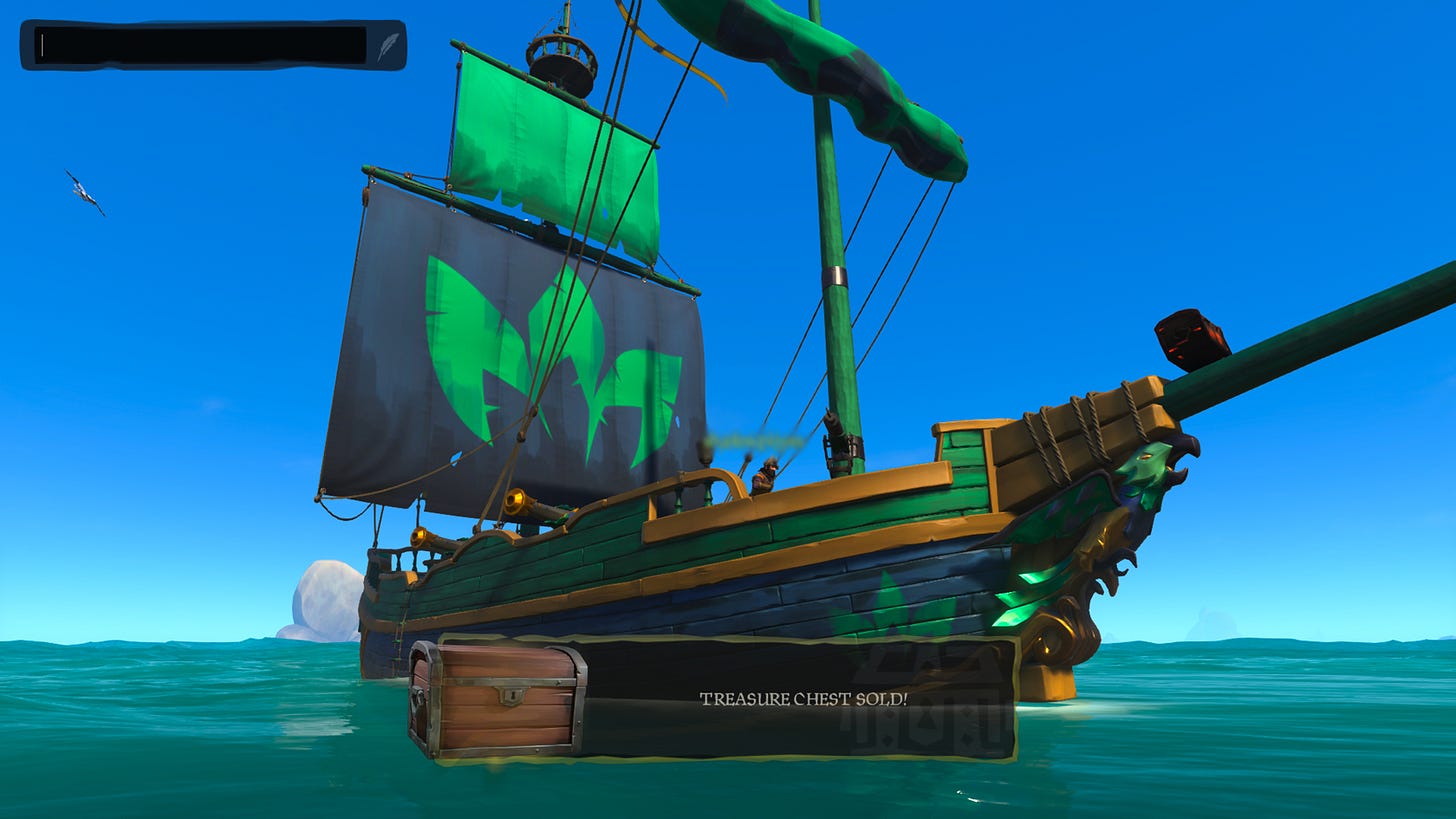 "Parrot" themed pirate brigantine