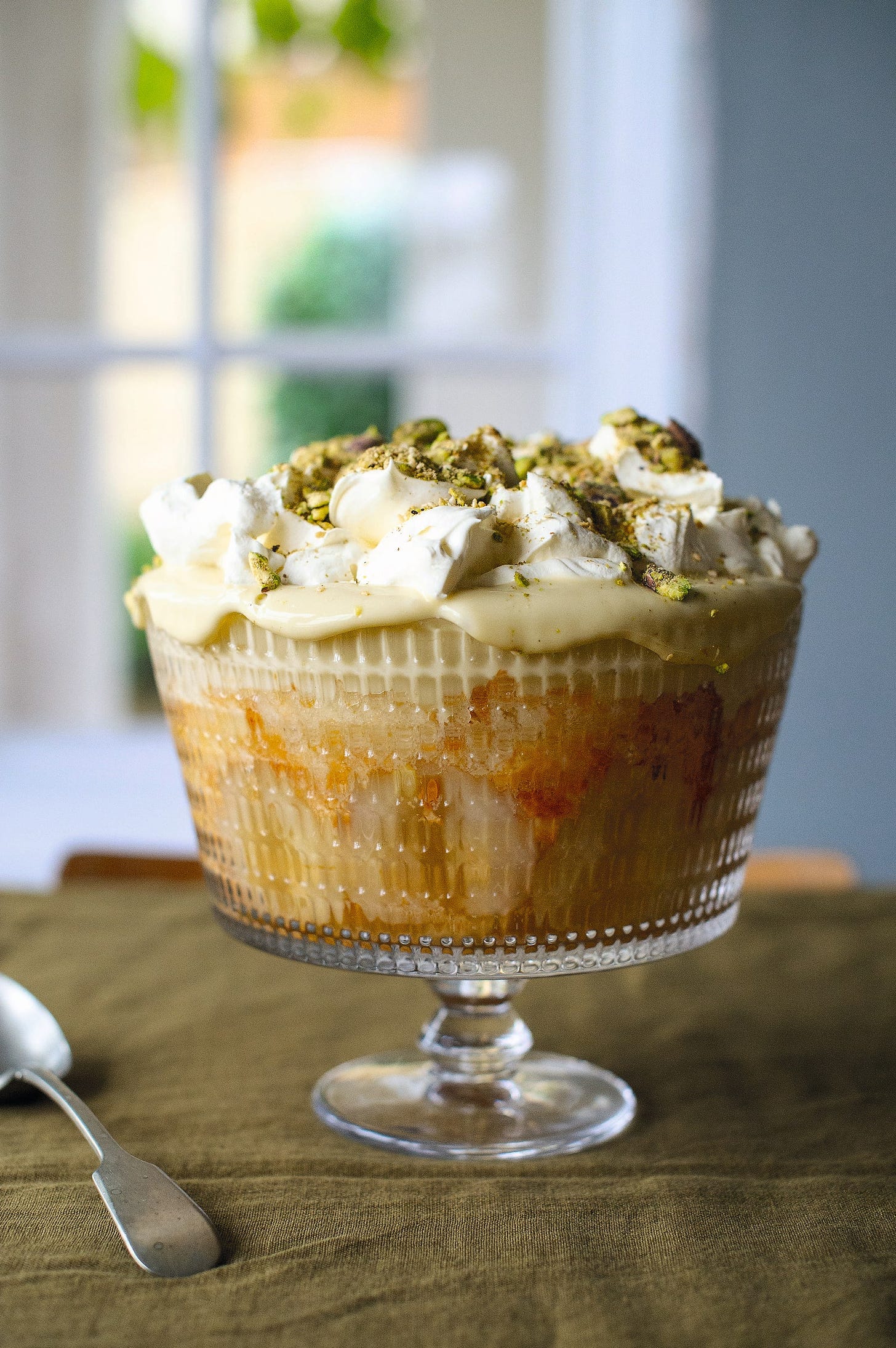 Cardamom pear and long pepper trifle