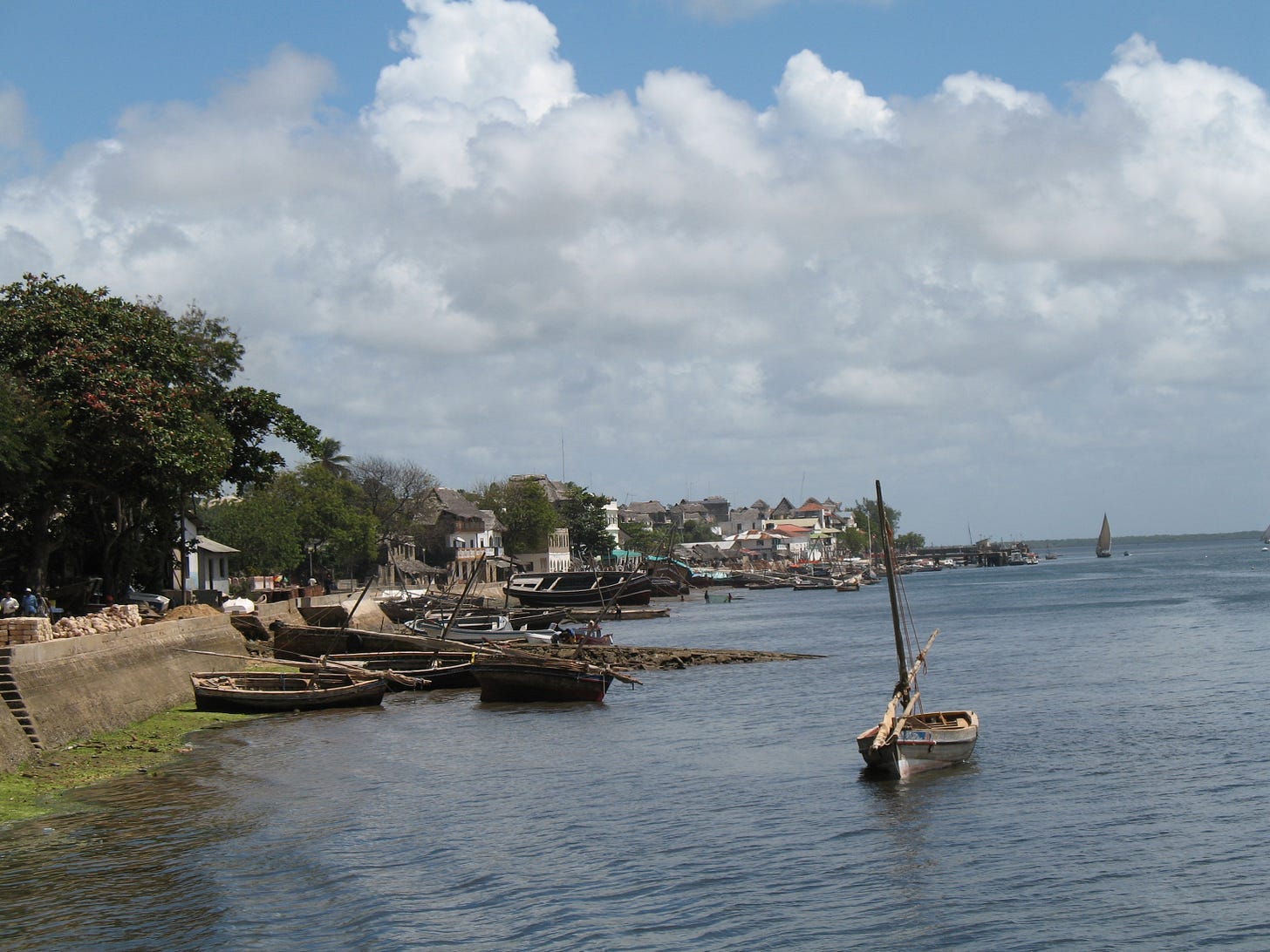 Lamu town on Lamu island