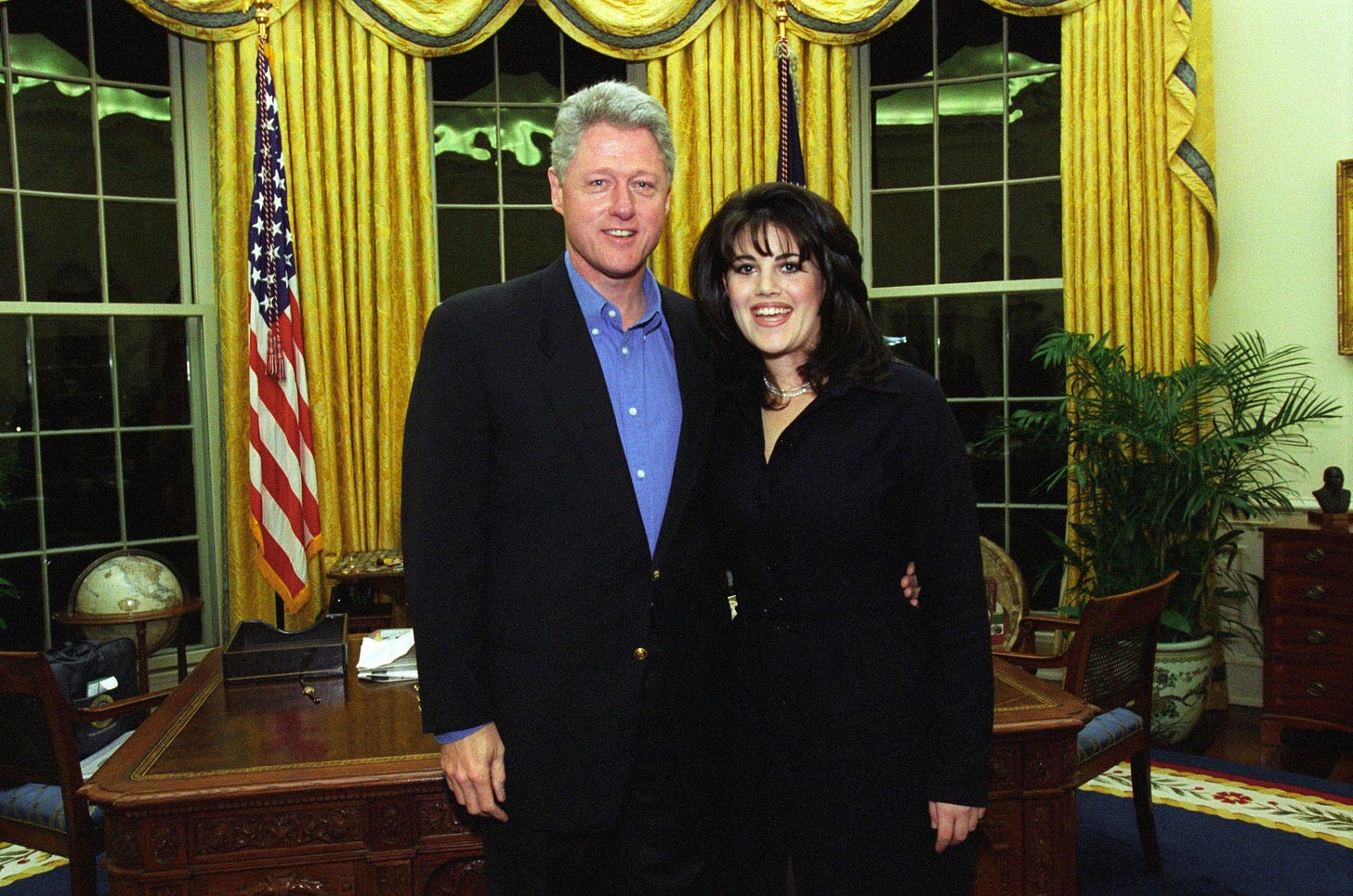 Clinton with his mistress from the '90s.