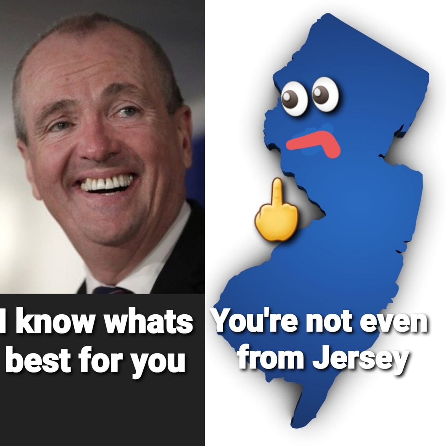 May be a cartoon of 1 person and text that says '၁0 စ know whats You're not even best for you from Jersey'