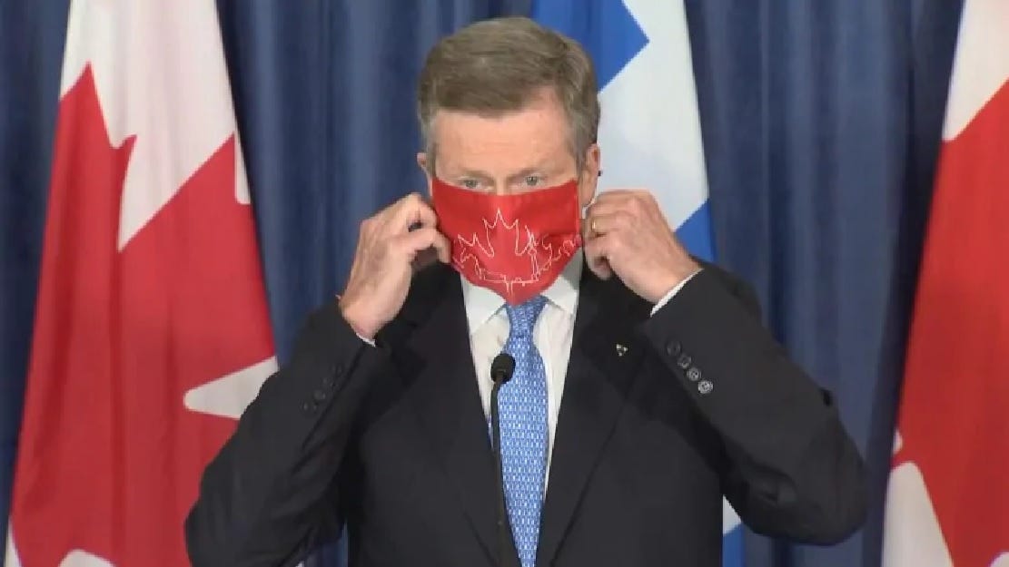 Toronto makes masks obligatory; soon elsewhere in much of ...