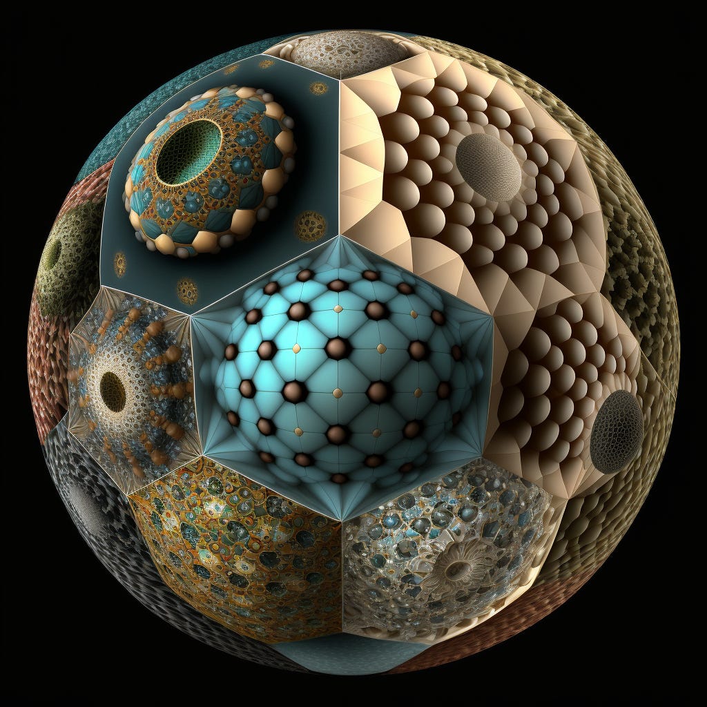 Multiverse, Spherical polyhedron, definition of infinity