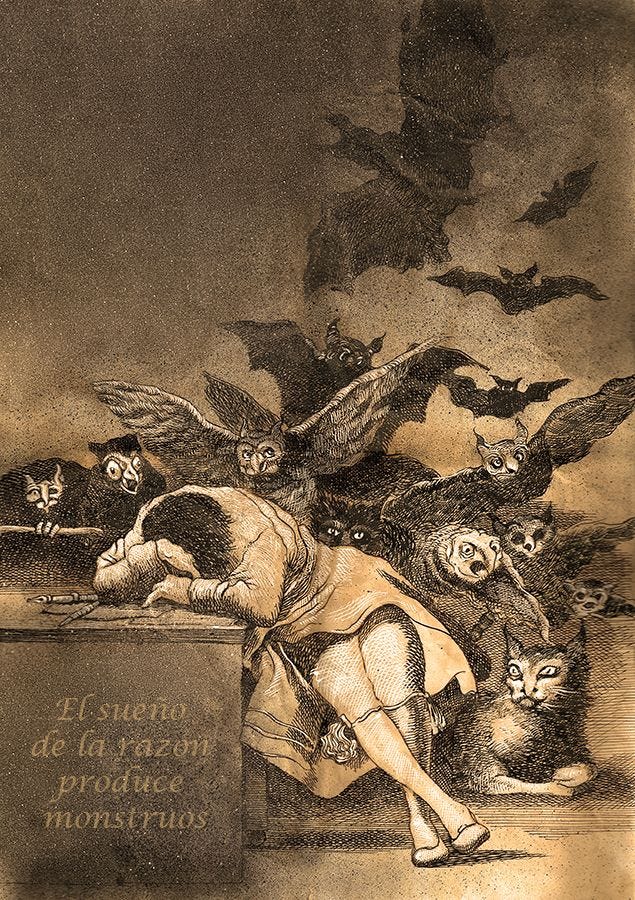 Francisco Goya's "The Sleep of Reason Produces Monsters ...