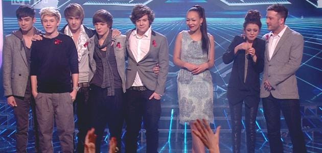 Still image from The X Factor