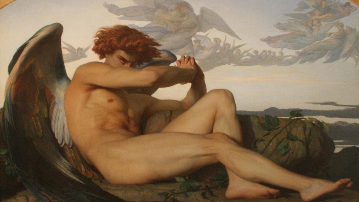 What Lies Beneath: L'Ange Dechu/ The Fallen Angel by Alexandre Cabanel -  Independent.ie