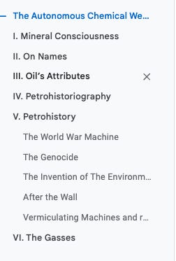 At-A-Glance Outline for The Essay