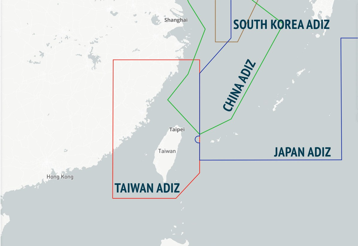 Air Defense Identification Zones over the East China Sea