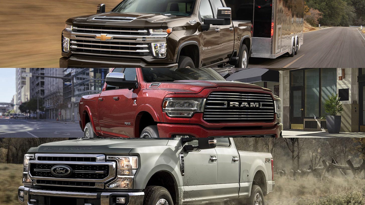 2019 & 2020 Heavy Duty Truck Towing Capability - Buyer's Guide - The Fast  Lane Truck