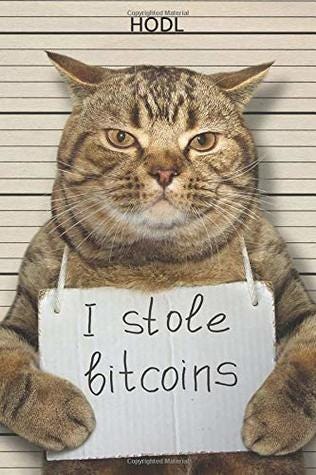 I Stole Bitcoins: Crypto Notebook, Hold, Business Planner, Project ...