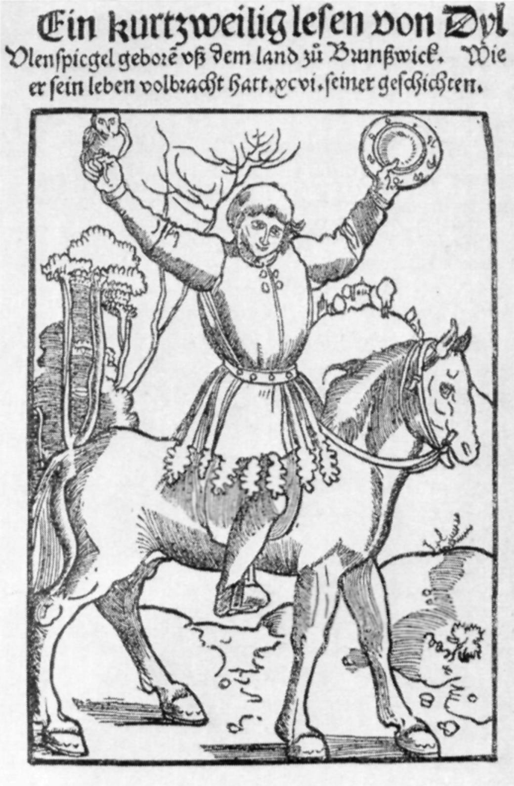 Cover image from Till Eulenspiegel dating back to the 1500s.