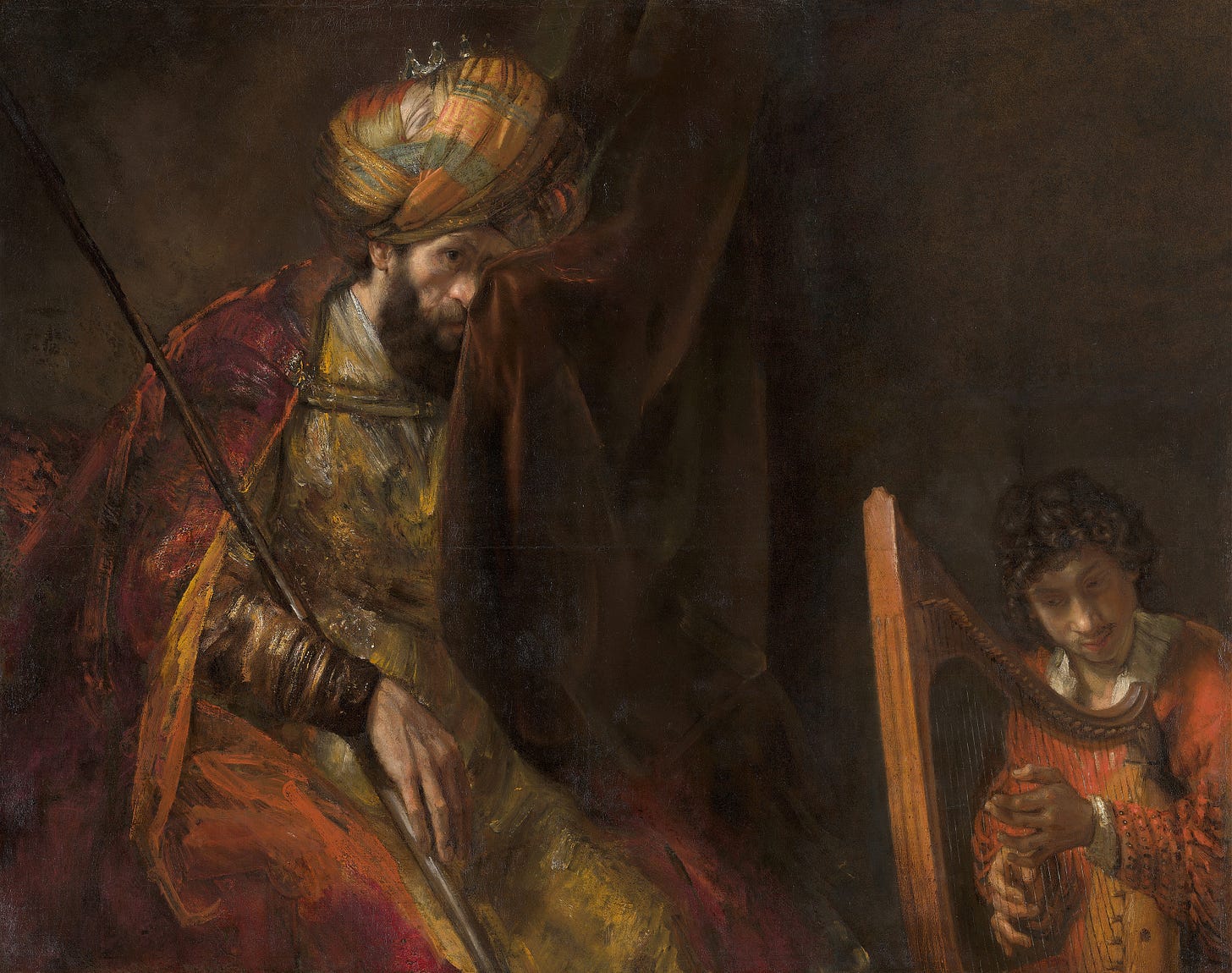 Saul and David (c. 1651 - 1654) by Rembrandt van Rijn