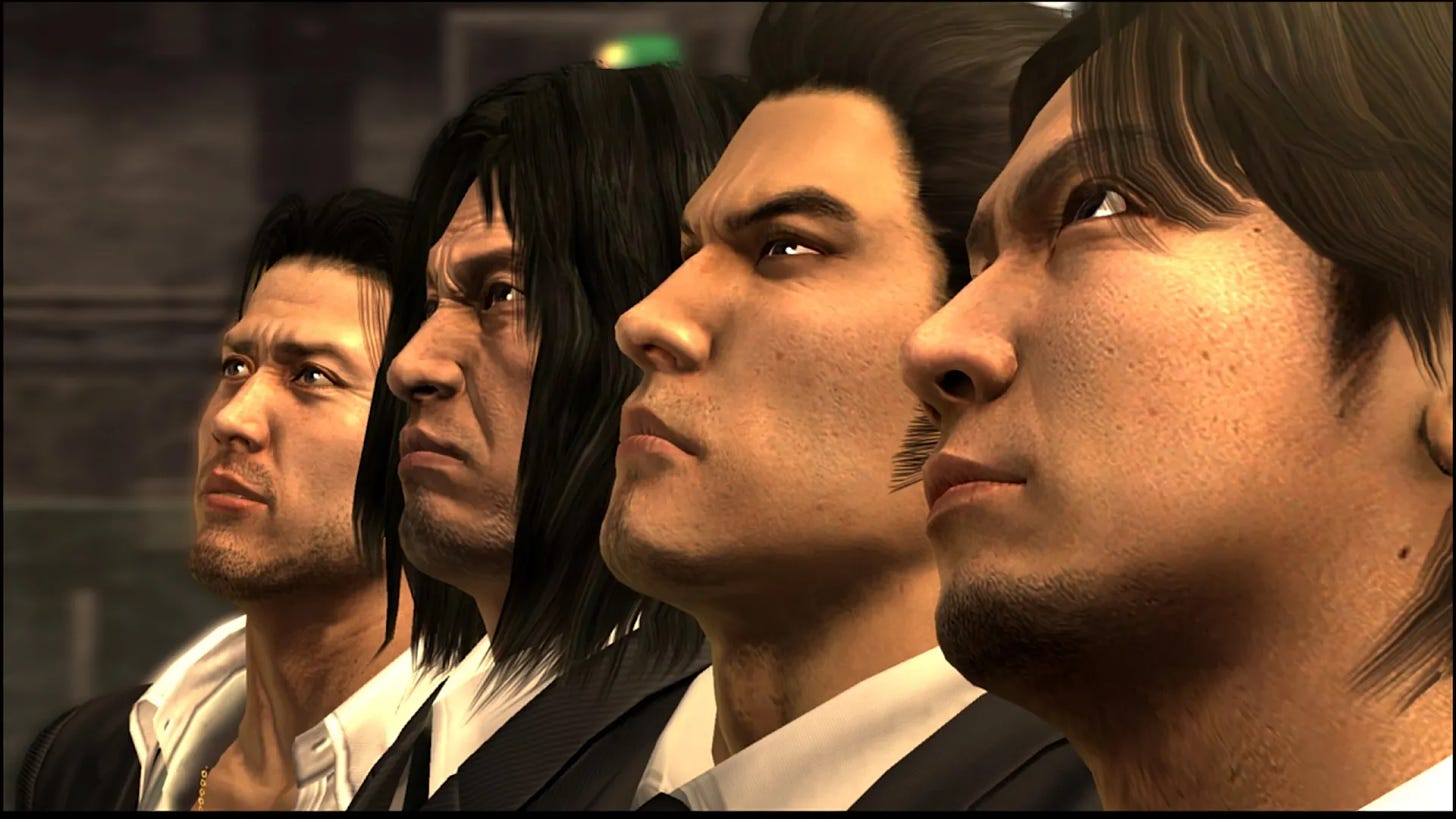 Yakuza 4's main characters.